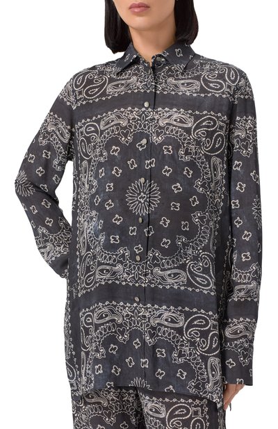 Рубашка из вискозы GOLDEN GOOSE DELUXE BRAND, арт. GWP00819.P001257, фото 3