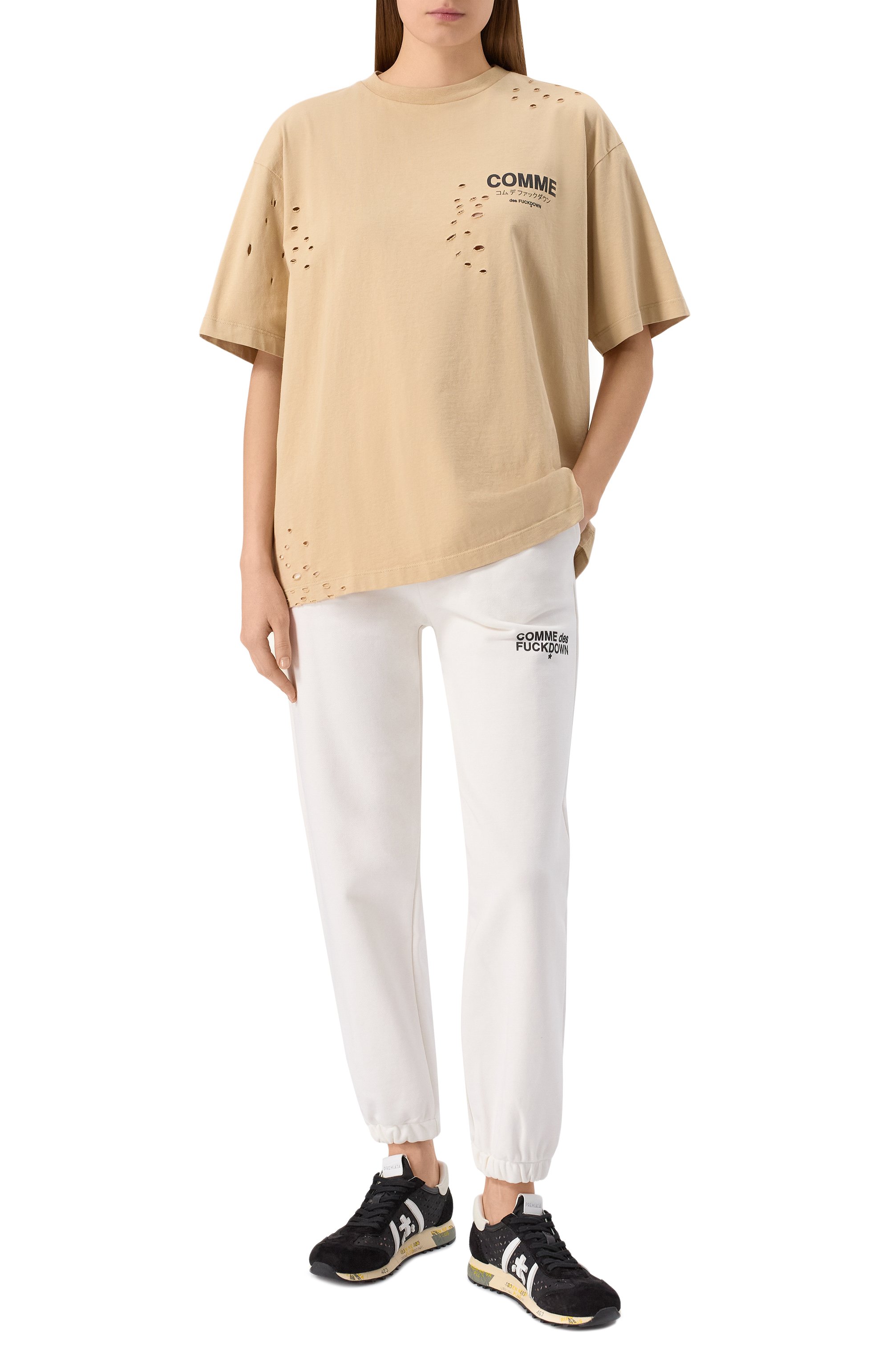 Хлопковая футболка COMME DES FUCKDOWN, арт. CFABW01310, фото 2