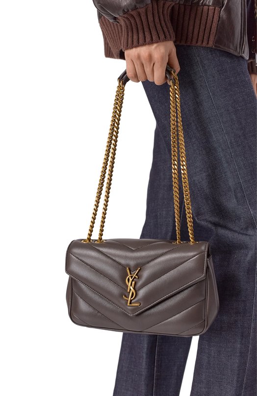 Сумка Loulou small Saint Laurent 801437/AAEAX Коричневый  801437/AAEAX Фото 2