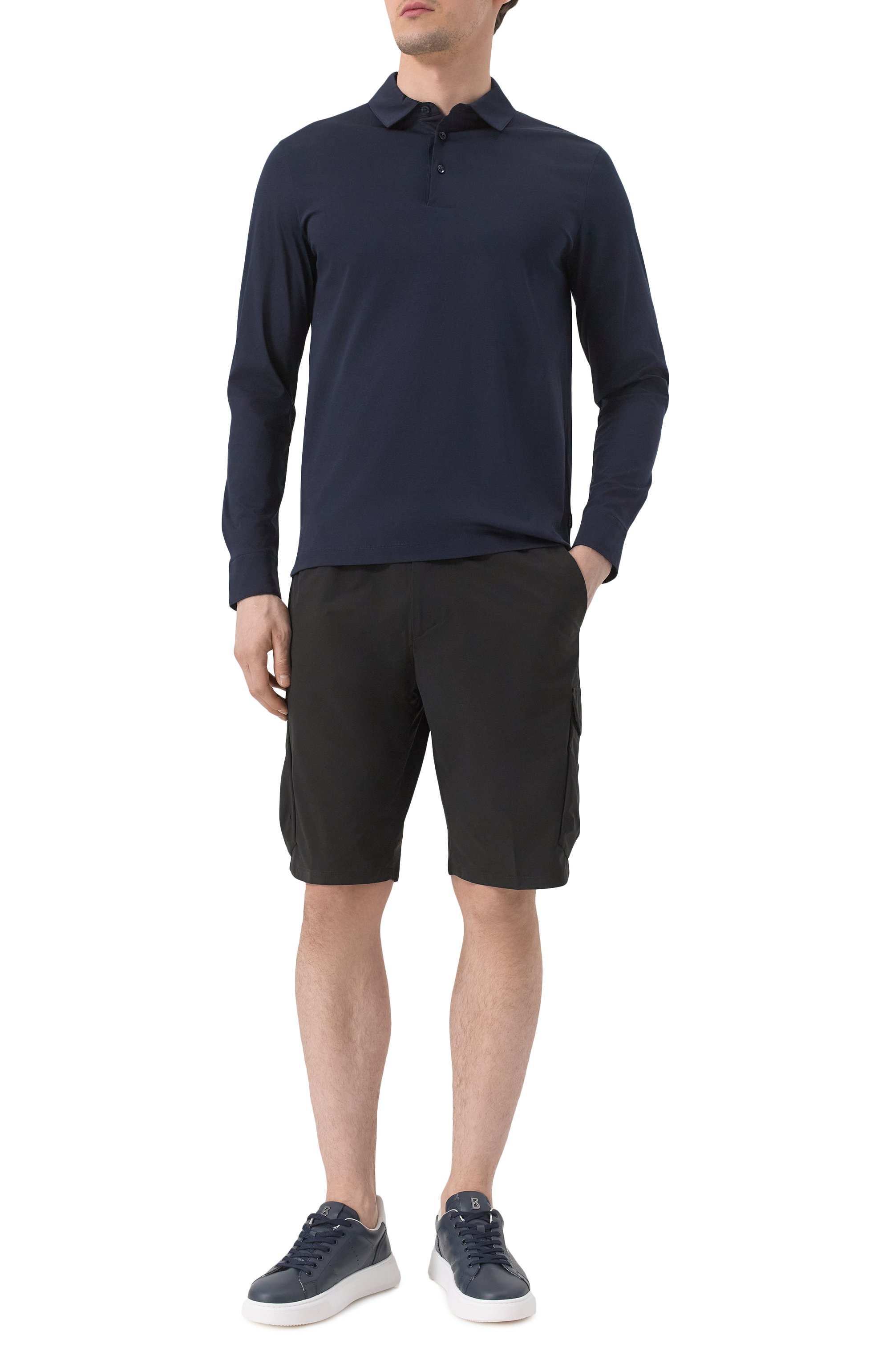 Хлопковое поло BOSS, арт. 50533572, фото 2