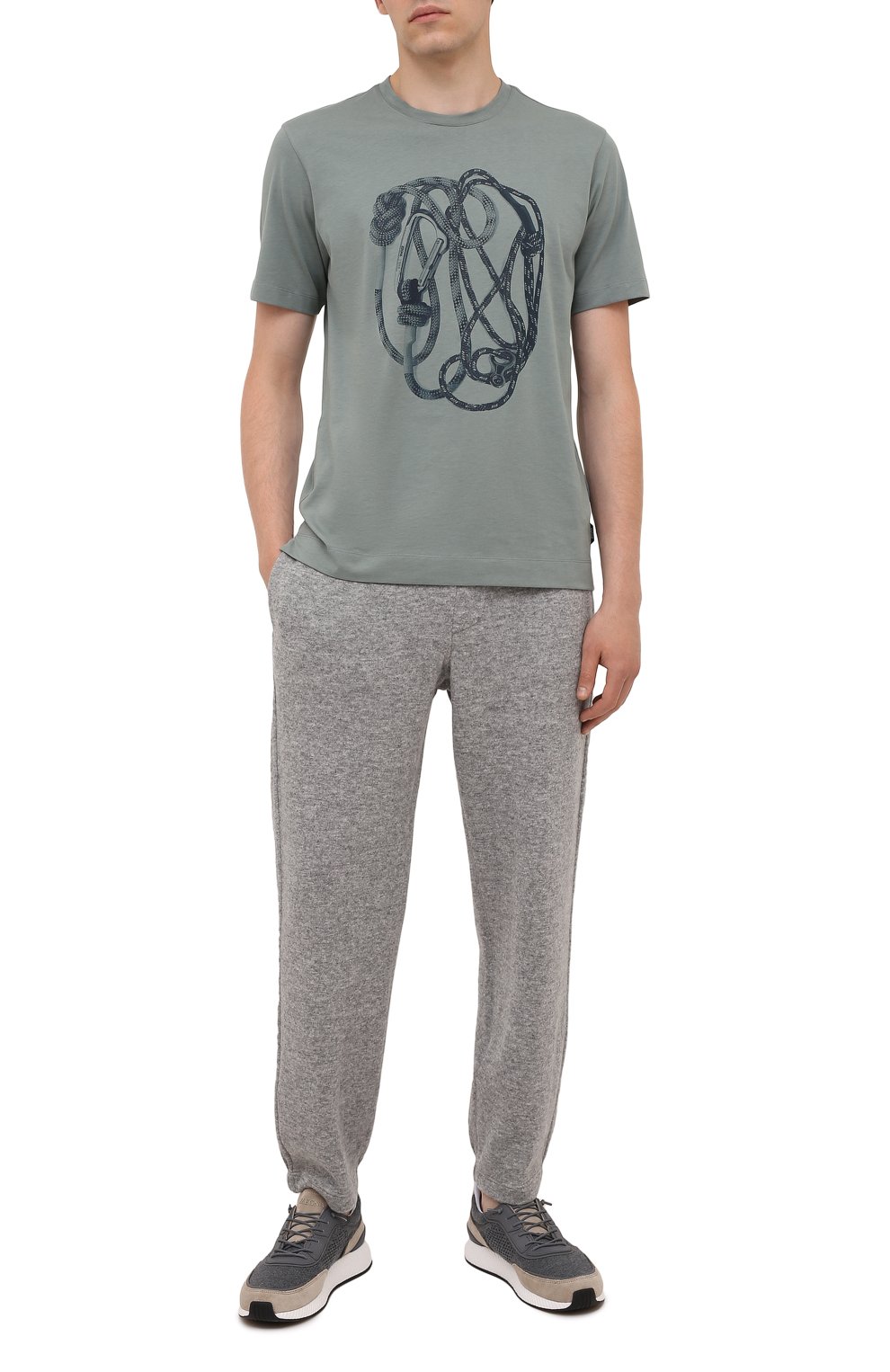 Джоггеры из шерсти и кашемира ZEGNA, арт. UY560/TR0, фото 2