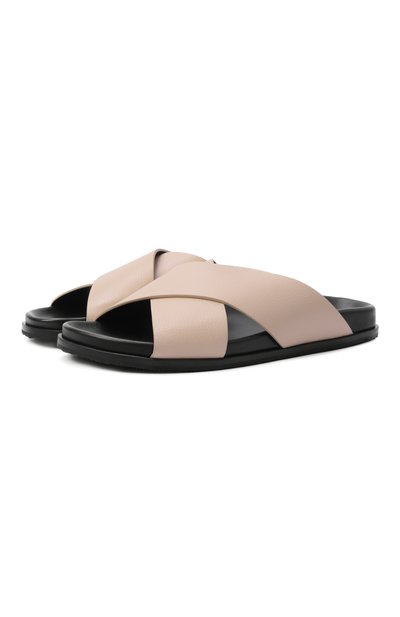 Мужские кожаные шлепанцы MVST, арт. SANDAL 1/DEER