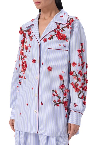Рубашка из хлопка и шелка DOLCE & GABBANA, арт. F5U41Z/GDDR0, фото 3