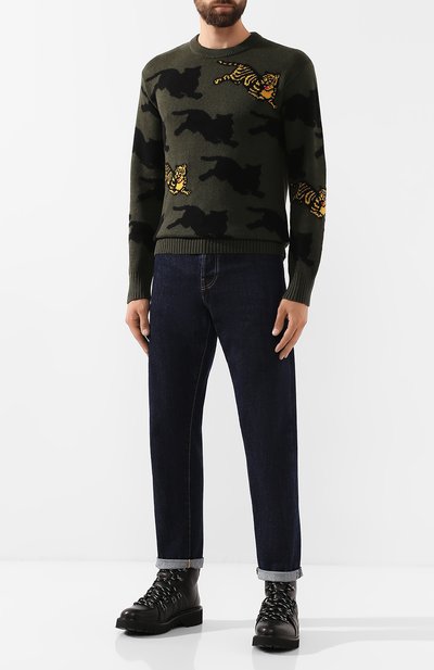 Джемпер из смеси хлопка и шерсти KENZO, арт. F965PU2113LA, фото 2