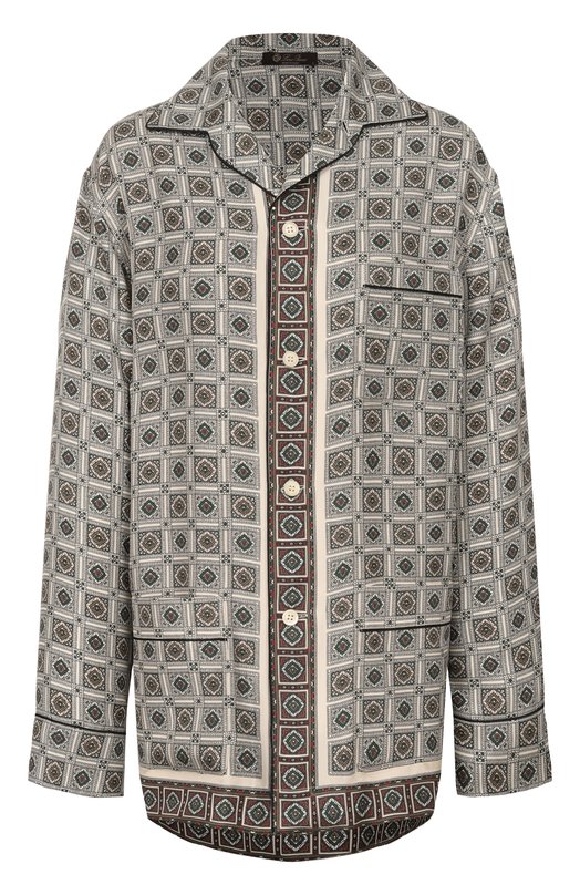 Шелковая рубашка Loro Piana FAP8299 Серый FAP8299