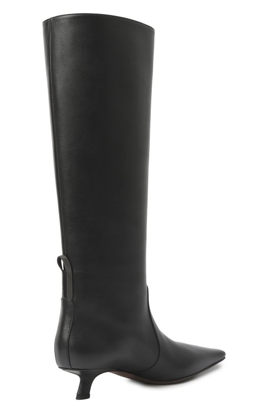 Кожаные сапоги Brunello Cucinelli MZSKC3057P Чёрный  MZSKC3057P Фото 5