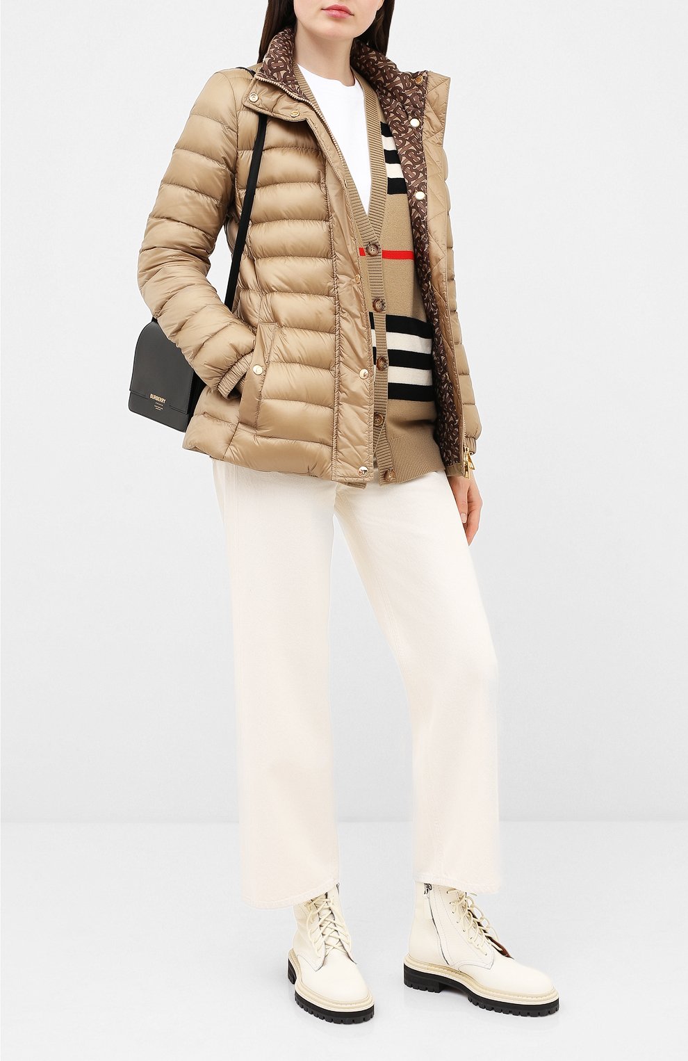 Пуховая куртка paisley BURBERRY бежевого цвета по цене 132000 руб., арт. 8026501, фото 2 Пуховая куртка paisley BURBERRY, арт. 8026501, фото 2