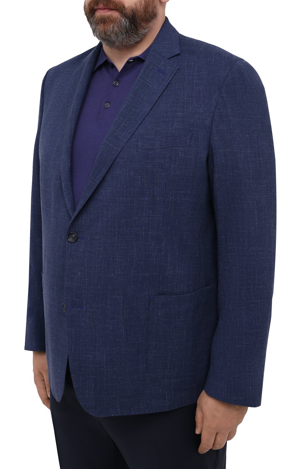 Пиджак из шерсти и льна EDUARD DRESSLER, арт. 7051/51014, фото 3