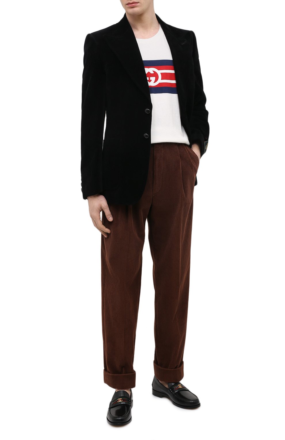 Пиджак из хлопка и льна GUCCI, арт. 648932/Z8AMW, фото 2