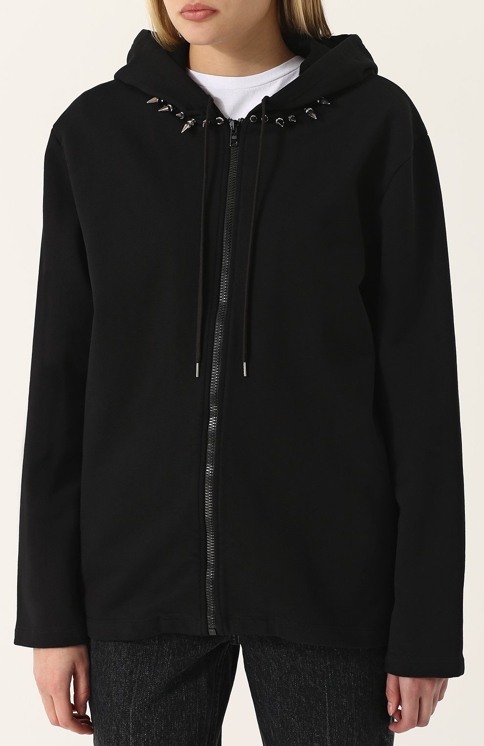 Хлопковый кардиган на молнии с капюшоном HELMUT LANG, арт. H07RW503, фото 3