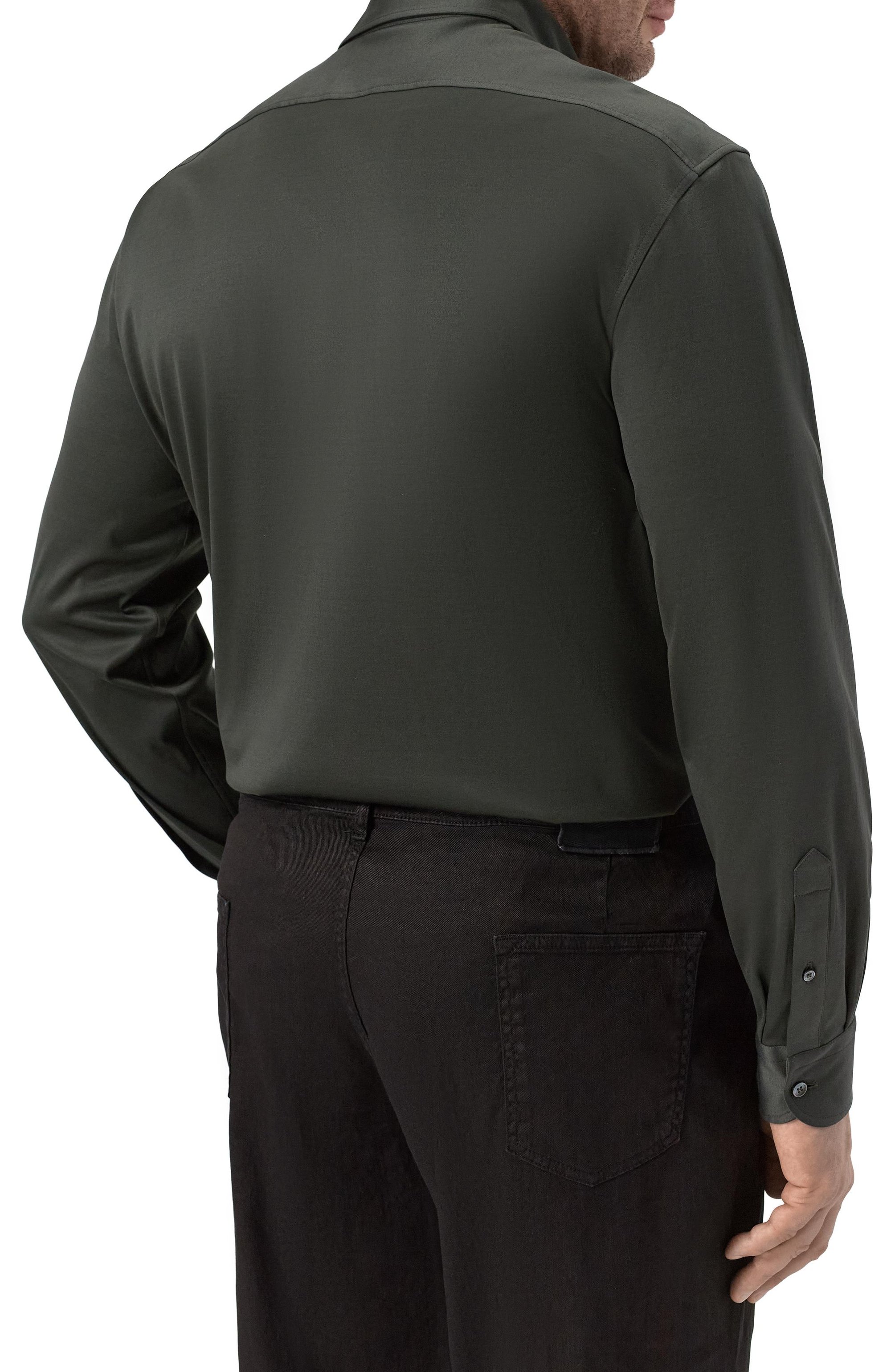 Хлопковая рубашка ZILLI, арт. ZSSH20M0100V00000, фото 4