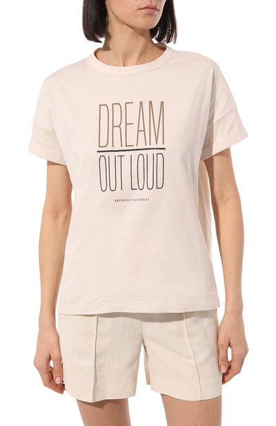 Хлопковая футболка BRUNELLO CUCINELLI, арт. M0A45SU920, фото 3