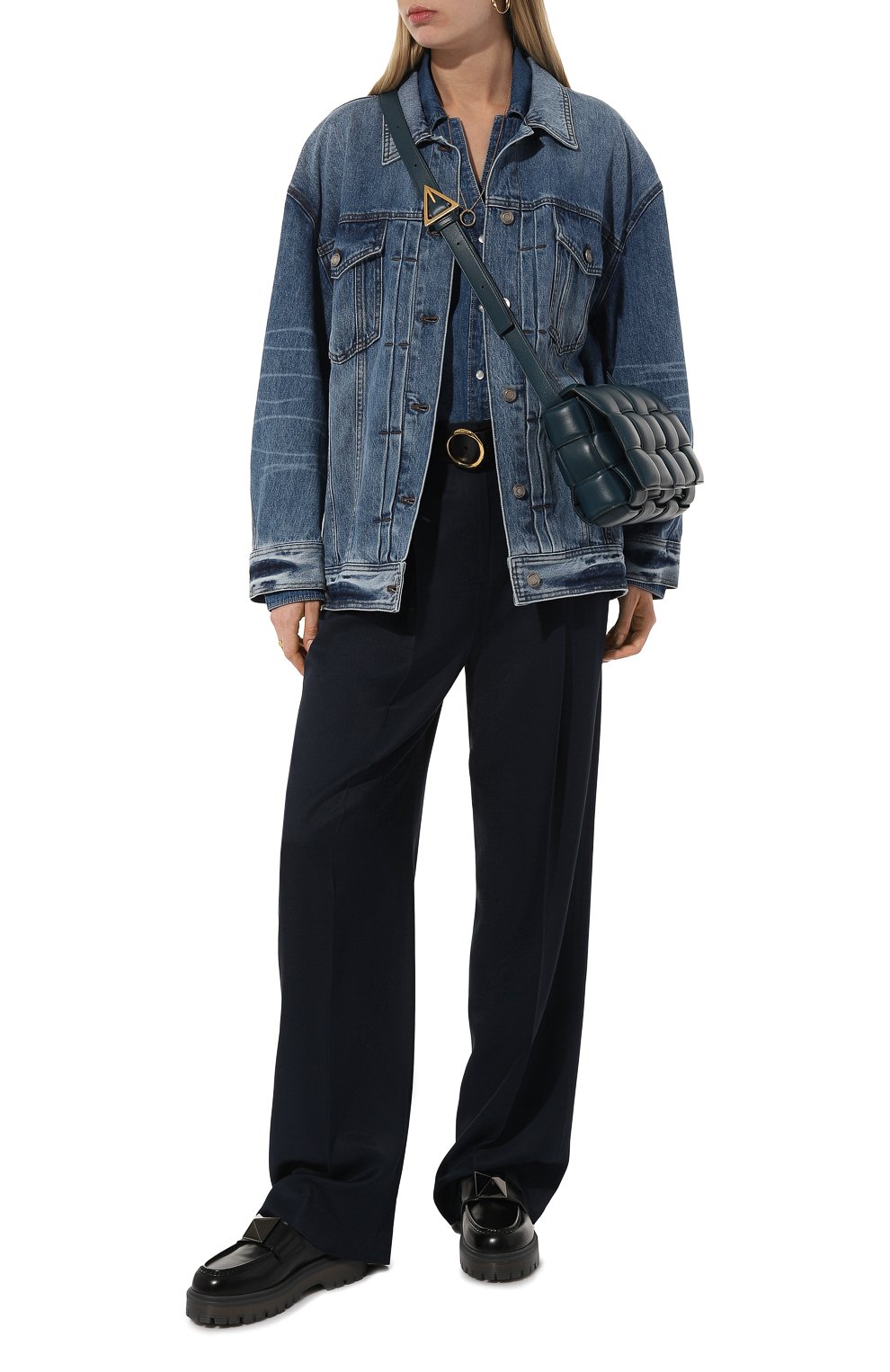 Кожаные лоферы one stud VALENTINO, арт. 3W2S0HD4IJW, фото 2