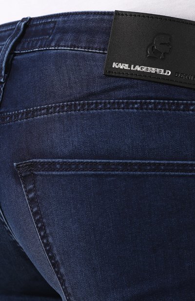 Джинсы KARL LAGERFELD DENIM синего цвета по цене 31350 руб., арт. KLMP0001 01356-W1, фото 5 Джинсы KARL LAGERFELD DENIM, арт. KLMP0001 01356-W1, фото 5