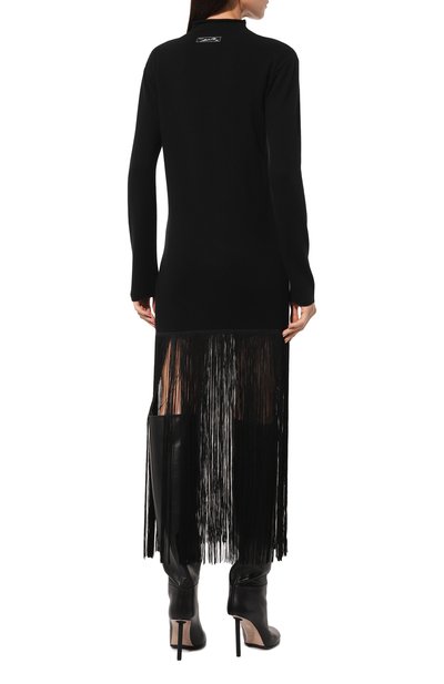 Кашемировое платье ERIKA CAVALLINI черного цвета по цене 69950 руб., арт. E4WB01, фото 4 Кашемировое платье ERIKA CAVALLINI, арт. E4WB01, фото 4