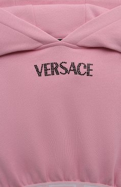 Хлопковое худи VERSACE, арт. 1013774/1A09694/4A-6A, фото 3