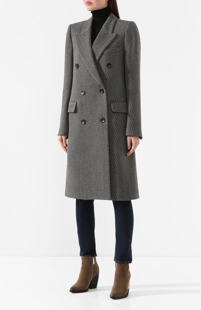 Шерстяное пальто ISABEL MARANT серого цвета по цене 139500 руб., арт. MA0710-20P009I/HARRY, фото 3 Шерстяное пальто ISABEL MARANT, арт. MA0710-20P009I/HARRY, фото 3