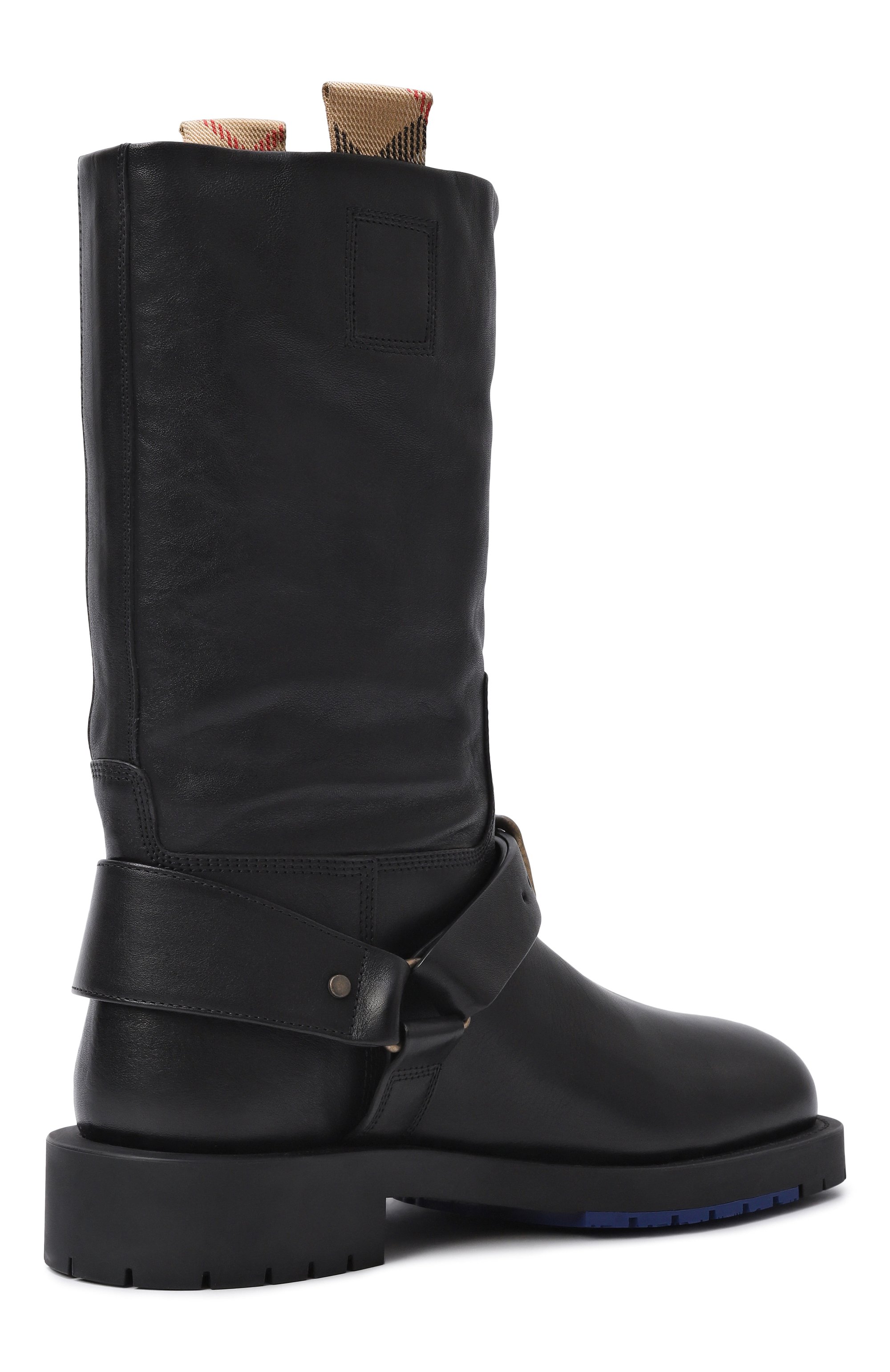 Кожаные полусапоги soft saddle BURBERRY, арт. 8111737, фото 5