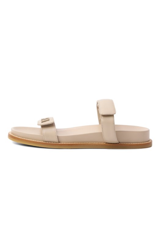 Кожаные шлепанцы Emporio Armani X3P778/XF271 Бежевый  X3P778/XF271 Фото 4