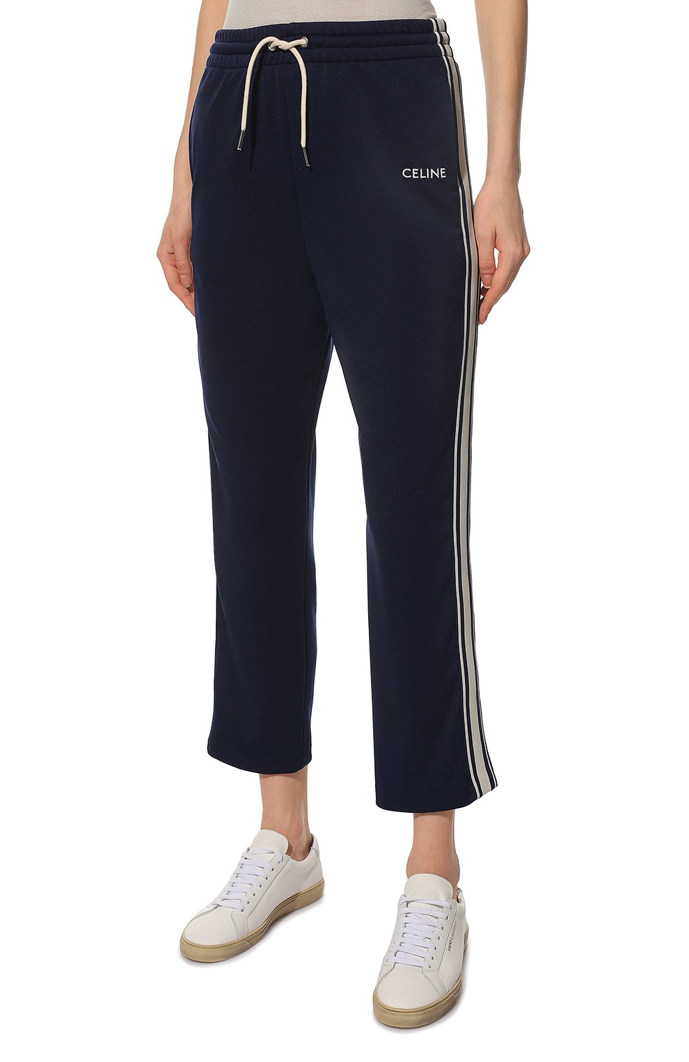 Брюки CELINE темно-синего цвета по цене 85850 руб., арт. 2Z1301210, фото 3 Брюки CELINE, арт. 2Z1301210, фото 3