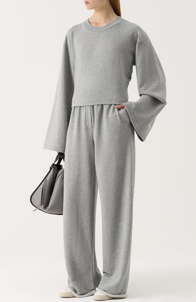 Расклешенный хлопковые брюки ALEXANDERWANG.T, арт. 4C274003A4, фото 2