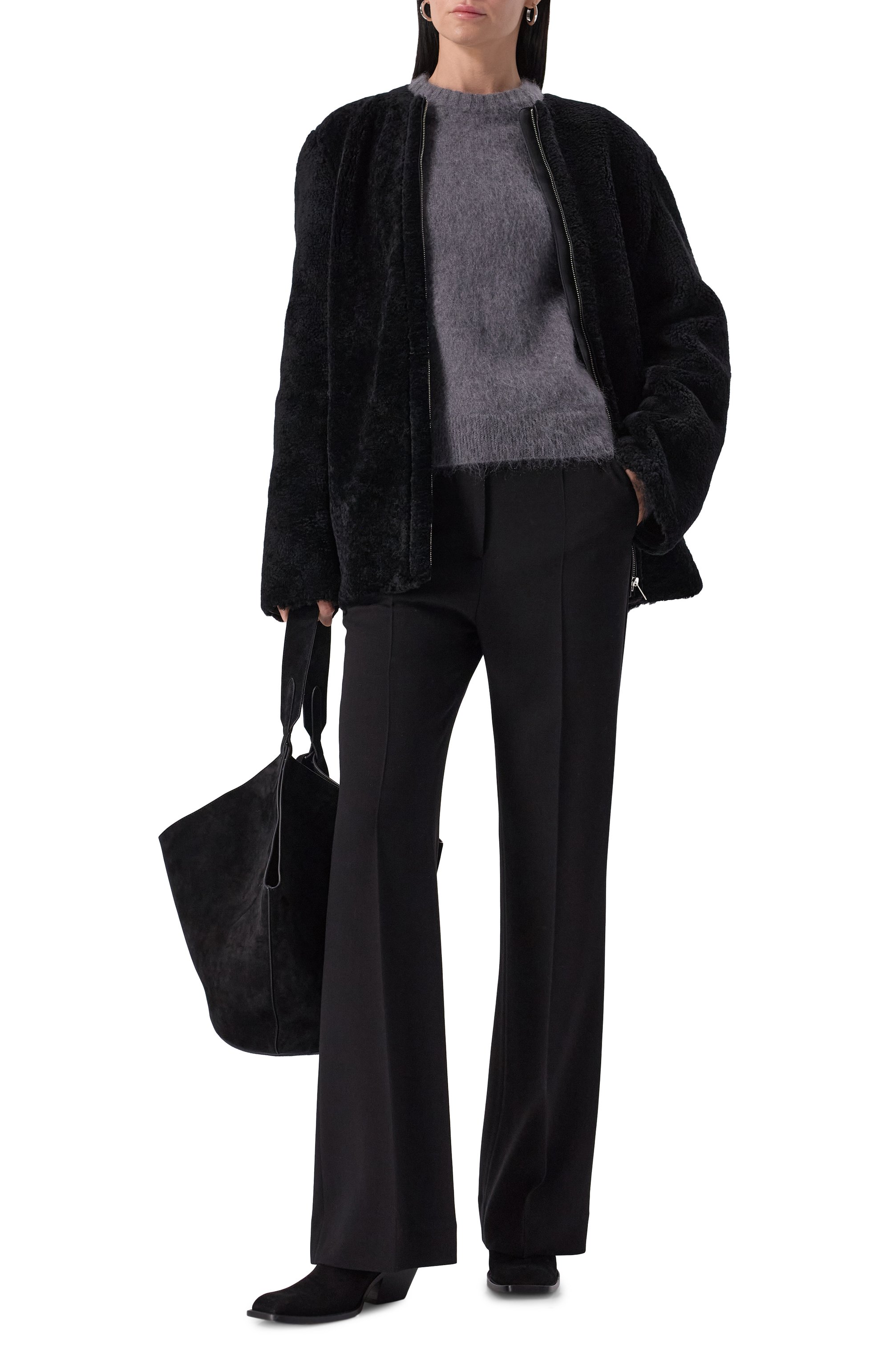 Брюки из вискозы и шерсти TOTEME, арт. 251-WRB1056-FB0335, фото 2