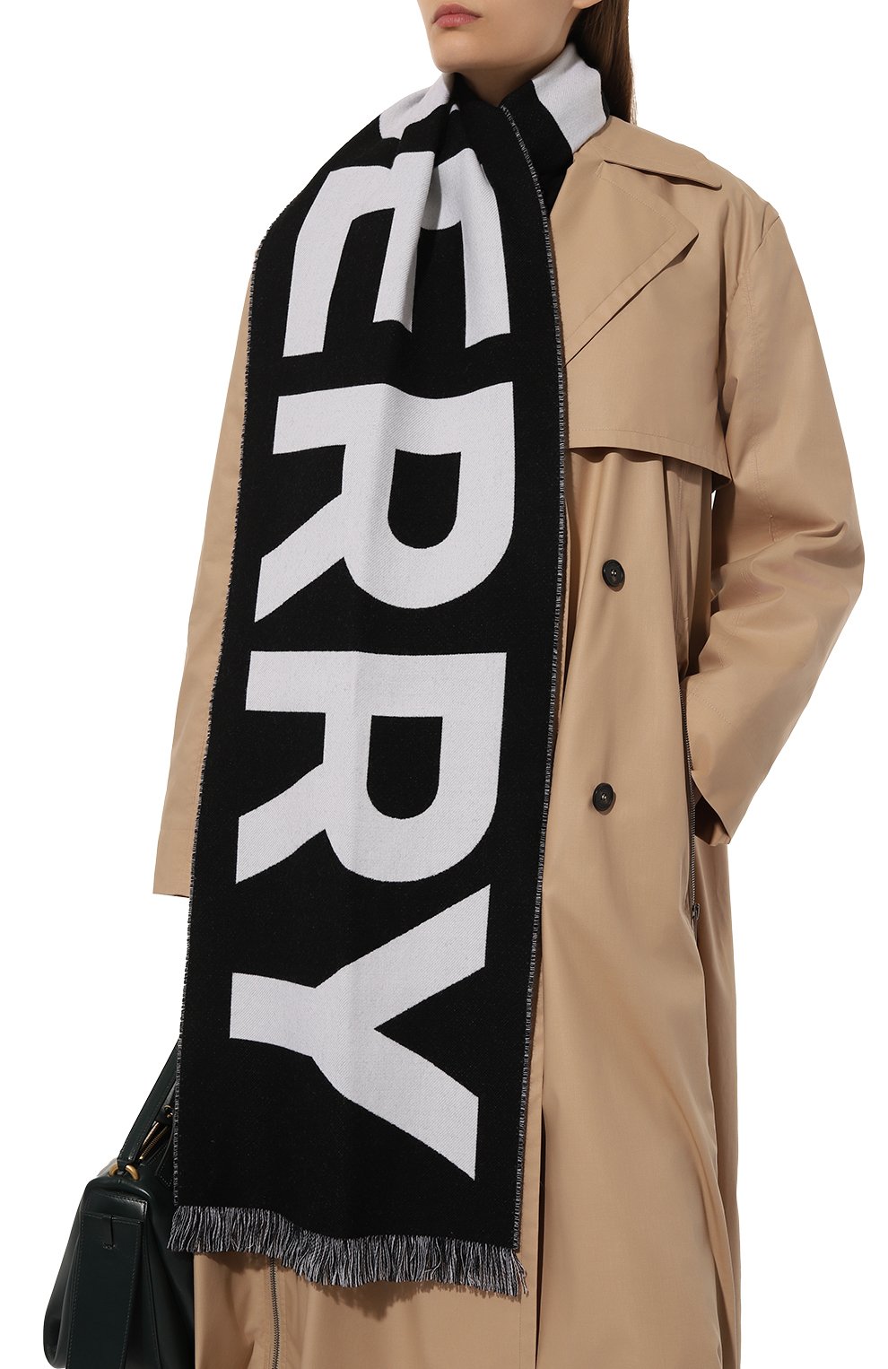 Шерстяной шарф BURBERRY, арт. 8054214, фото 2