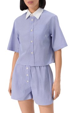 Хлопковая рубашка SPORTY AND RICH, арт. SI018606302ST02, фото 3