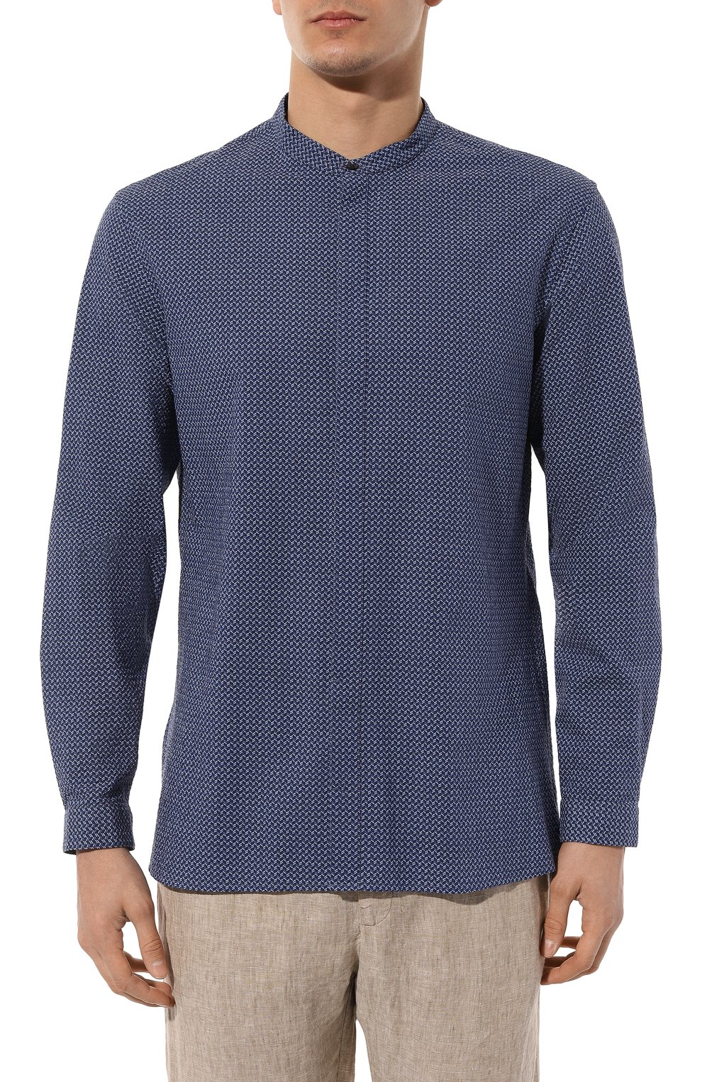 Хлопковая рубашка GIORGIO ARMANI, арт. 4SGCC0A5/T04WH, фото 3