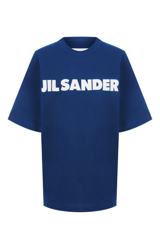 Хлопковая футболка Jil Sander J53GC0009/J45317 Синий J53GC0009/J45317