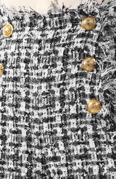 Буклированные шорты BALMAIN белого цвета по цене 178500 руб., арт. RF25225/C109, фото 5 Буклированные шорты BALMAIN, арт. RF25225/C109, фото 5