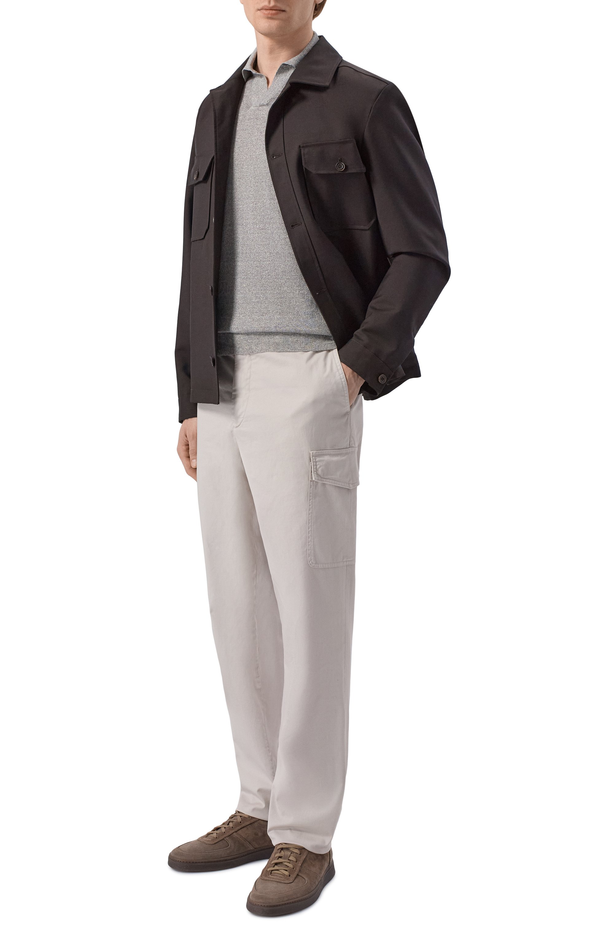 Поло изо льна и хлопка ANDREA CAMPAGNA, арт. PL1MCSK/LC14R, фото 2