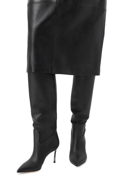 Кожаные сапоги blade 80 CASADEI черного цвета по цене 151500 руб., арт. 1S329Y080M/C2245, фото 2 Кожаные сапоги blade 80 CASADEI, арт. 1S329Y080M/C2245, фото 2