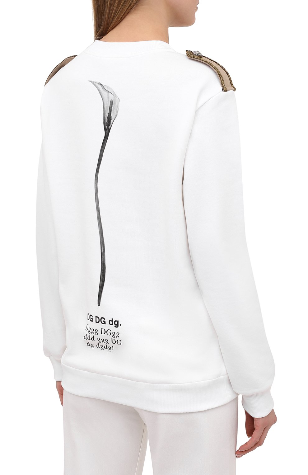 Хлопковый свитшот DOLCE & GABBANA, арт. F9I35Z/G7WVJ, фото 4