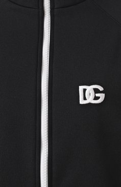 Женский толстовка DOLCE & GABBANA черного цвета, арт. F9S53Z/GDCX7 | Фото 6 (Материал сплава: Проставлено; Длина (для топов): Ст�андартные; Рукава: Длинные; Драгоценные камни: Проставлено; Женское Кросс-КТ: Кардиган-одежда; Стили: Спорт-шик; Материал внешний: Синтетический материал)