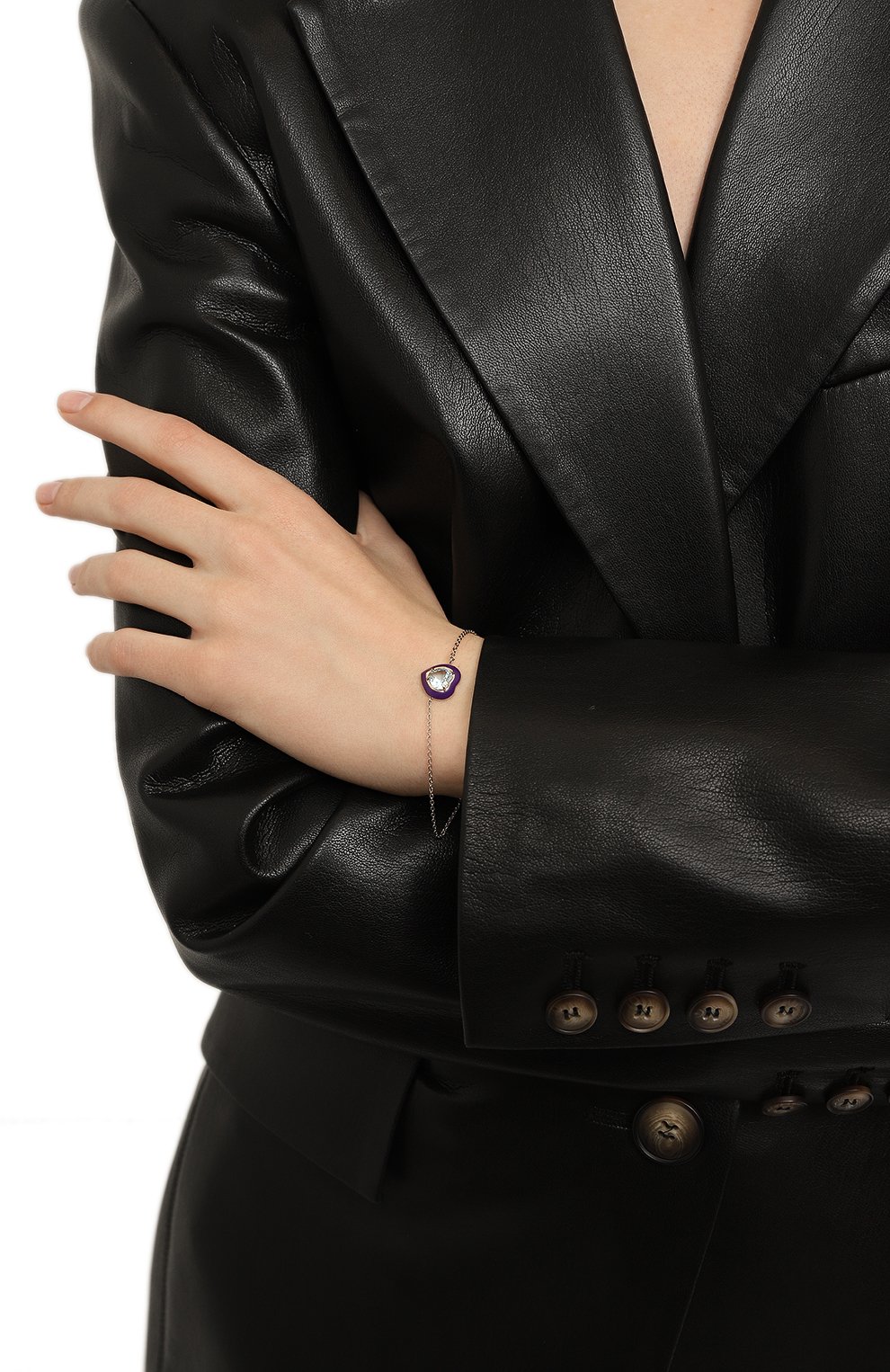 Браслет с сердцем из голубого топаза MOONKA, арт. crg-br-tpz, фото 2