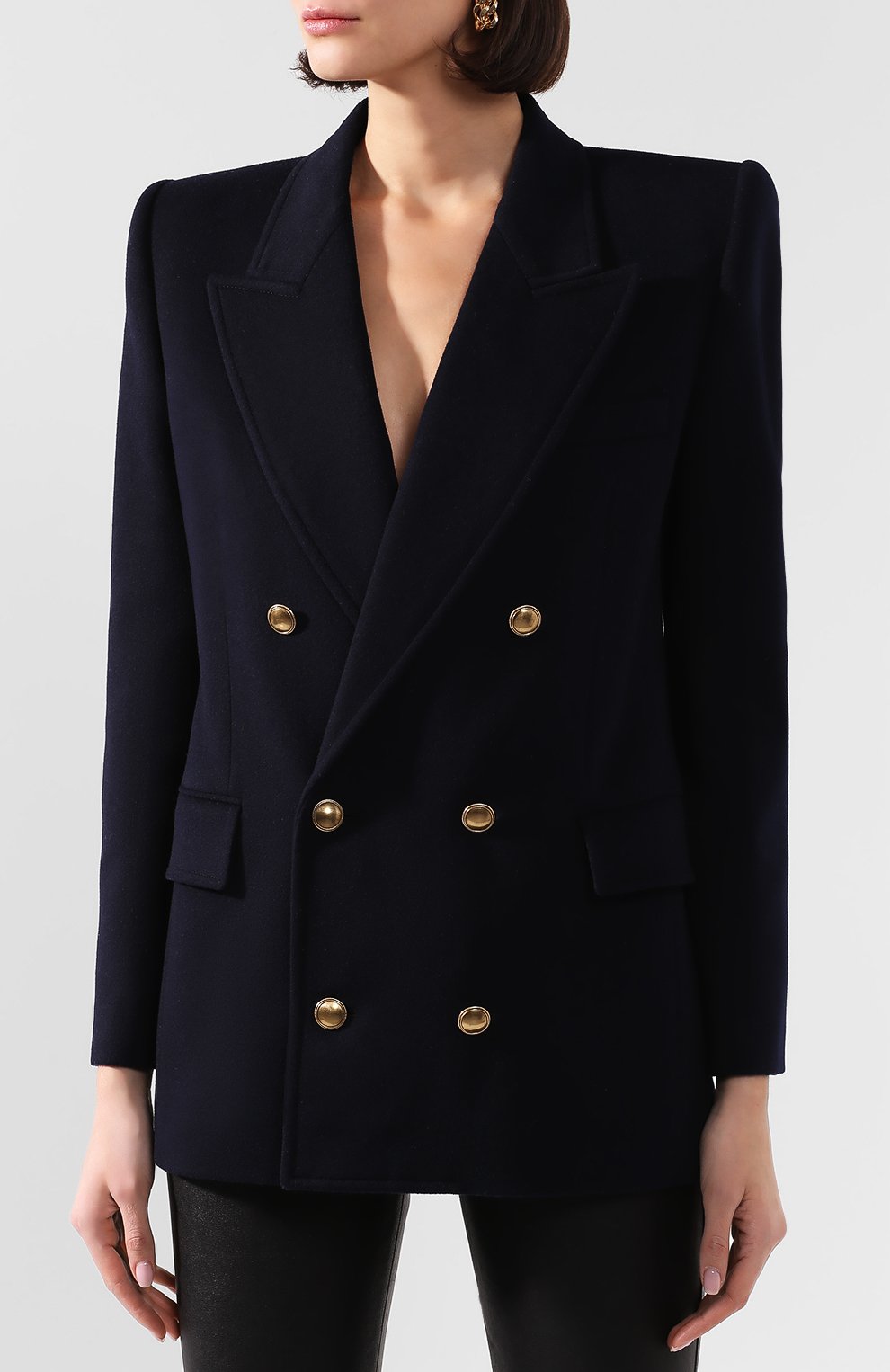 Шерстяной жакет SAINT LAURENT, арт. 620613/Y3A43, фото 3