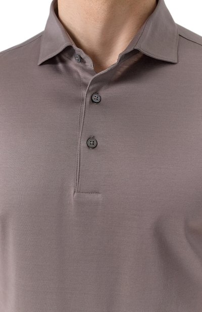 Хлопковое поло GRAN SASSO серого цвета по цене 19250 руб., арт. 60103/74002, фото 5 Хлопковое поло GRAN SASSO, арт. 60103/74002, фото 5