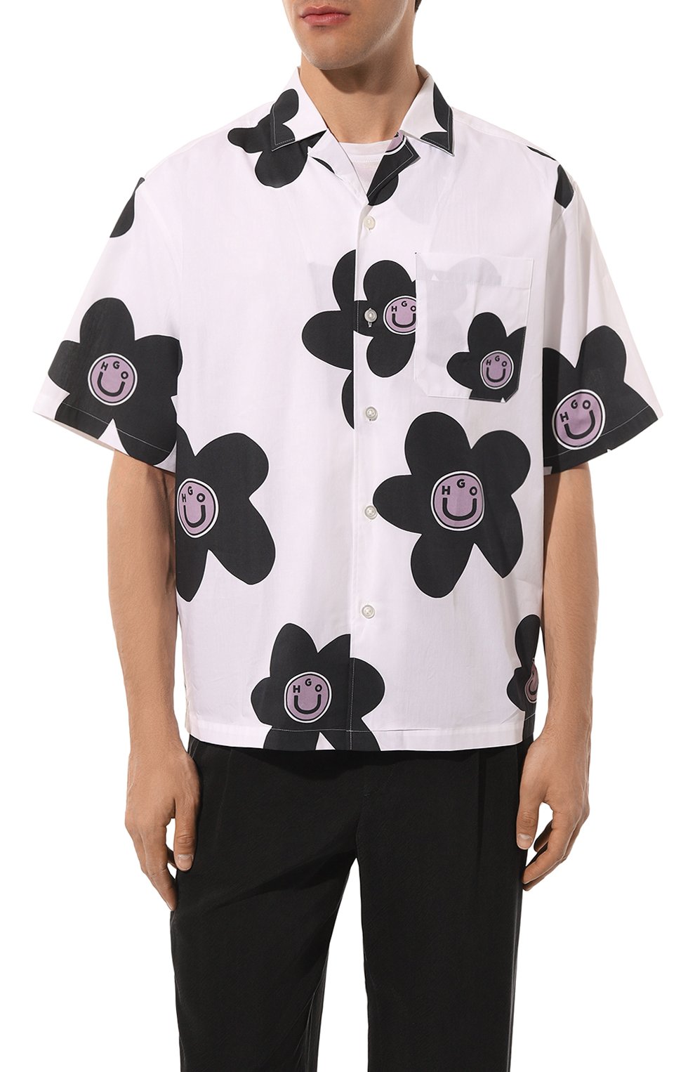 Хлопковая рубашка HUGO, арт. 50513855, фото 3