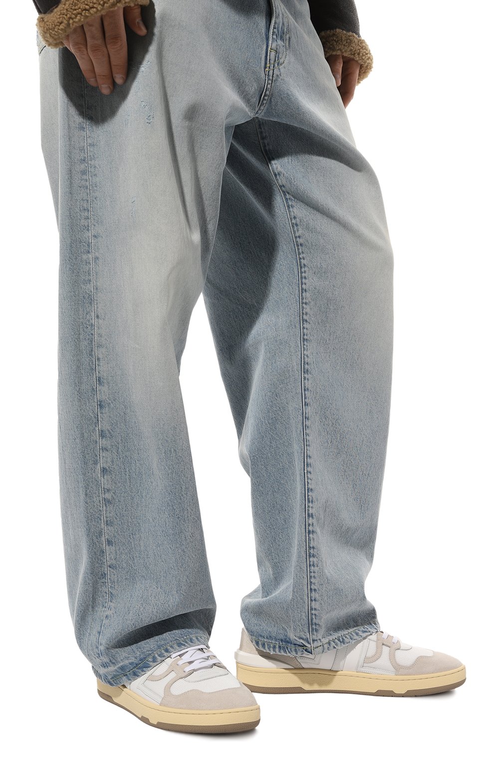 Комбинированные кеды clay LANVIN, арт. FM-SKDK00-NASH, фото 3