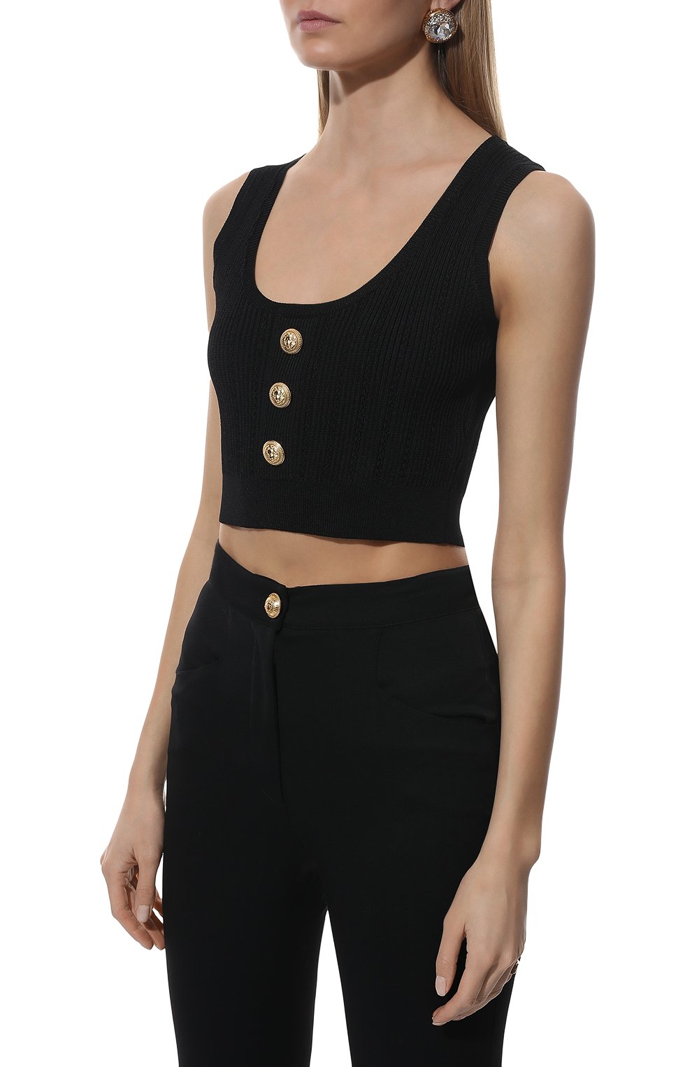 Топ из вискозы BALMAIN, арт. XF1AB055/KB39, фото 3