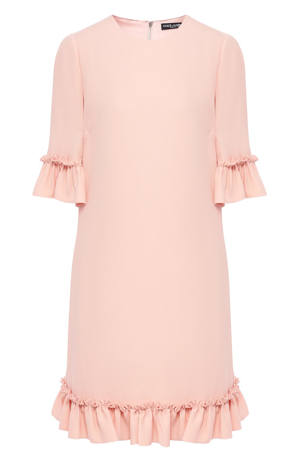 Платье DOLCE & GABBANA светло-розового цвета по цене 157500 руб., арт. F6E3GT/FURDV, фото 1 Платье DOLCE & GABBANA, арт. F6E3GT/FURDV, фото 1