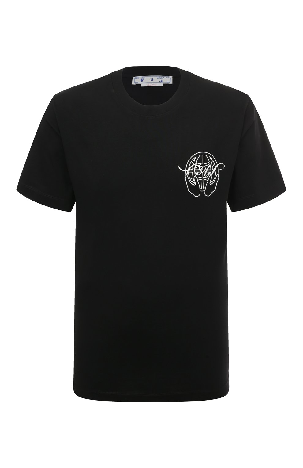 Хлопковая футболка OFF-WHITE, арт. OMAA027S23JER0071001, фото 1