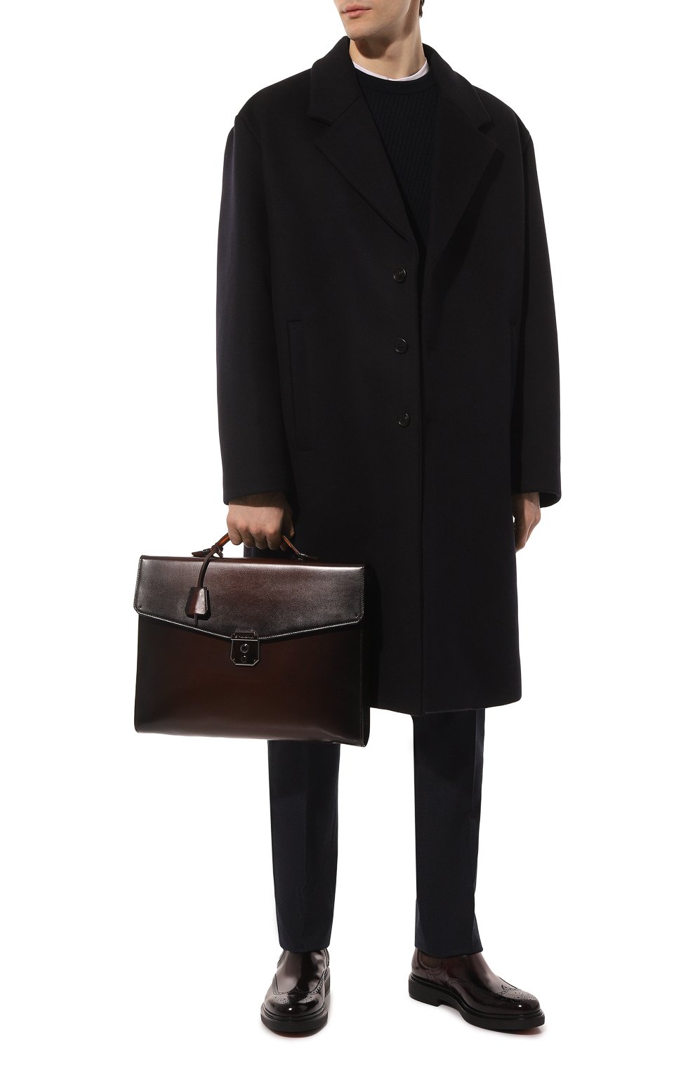 Кожаный портфель SANTONI, арт. UFBBA1992F0-GSC1U59, фото 7