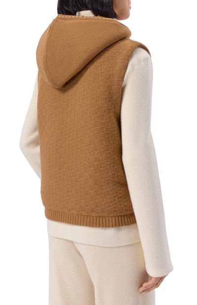 Шерстяной жилет BOGNER коричневого цвета по цене 72300 руб., арт. 36916090, фото 4 Шерстяной жилет BOGNER, арт. 36916090, фото 4