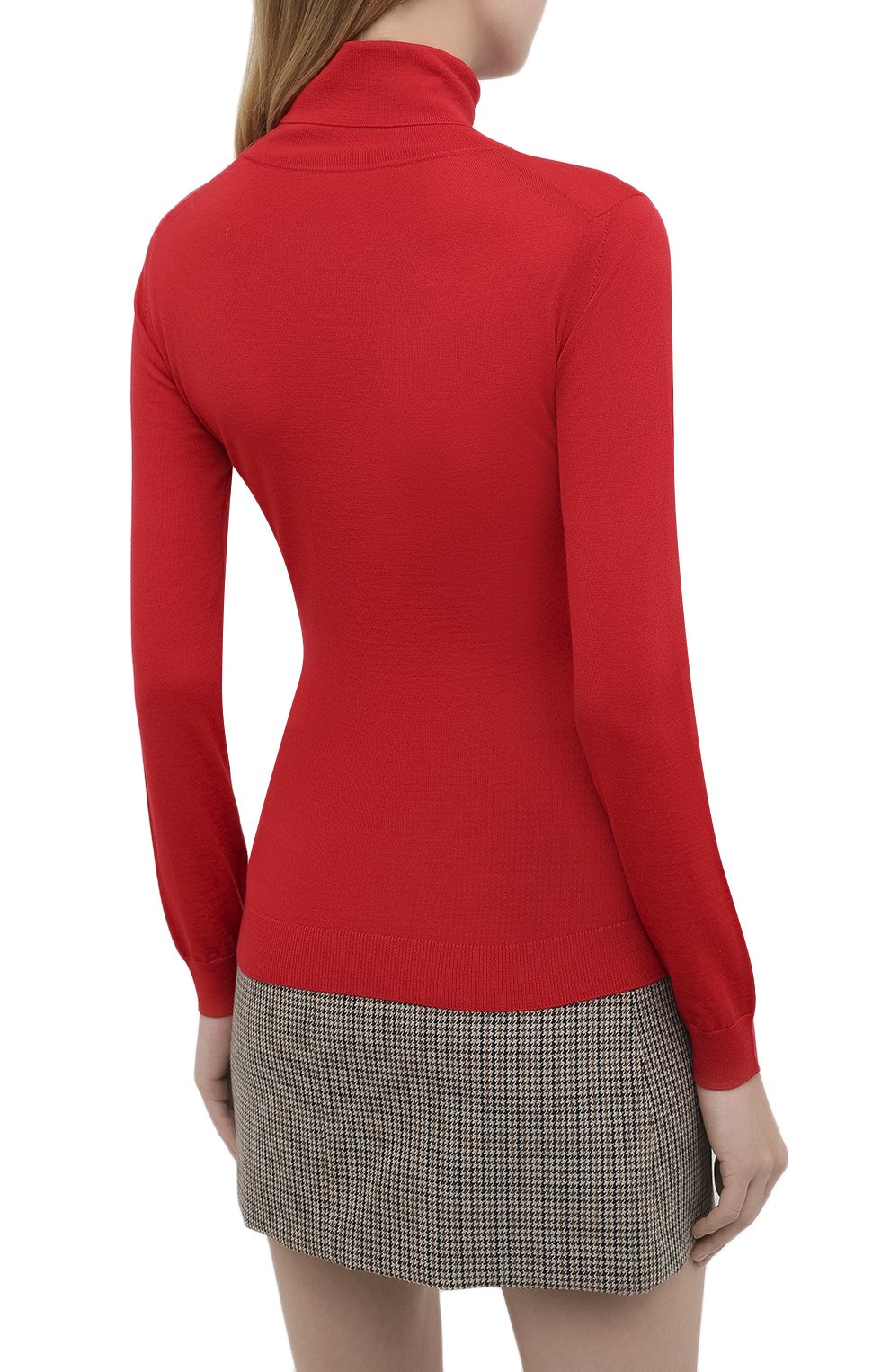 Шерстяная водолазка VERSACE красного цвета по цене 63500 руб., арт. A87619/A235892, фото 4 Шерстяная водолазка VERSACE, арт. A87619/A235892, фото 4