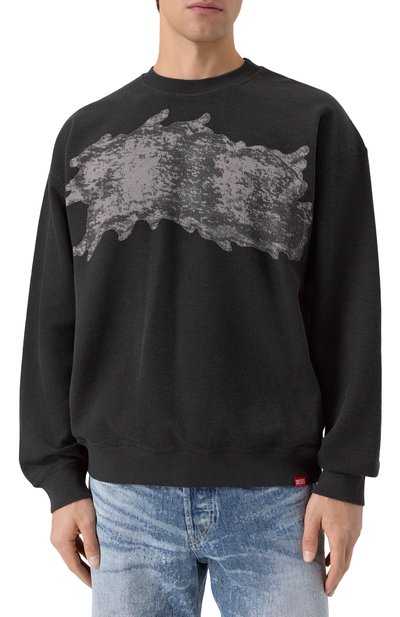 Хлопковый свитшот DIESEL, арт. A21559/0TKCA, фото 3