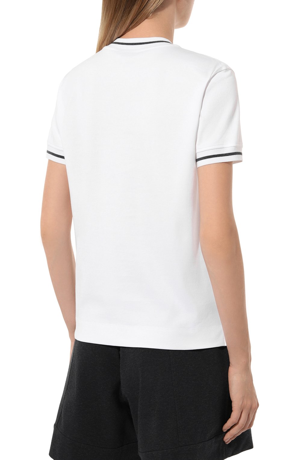 Хлопковая футболка BRUNELLO CUCINELLI, арт. ML824B1435, фото 4