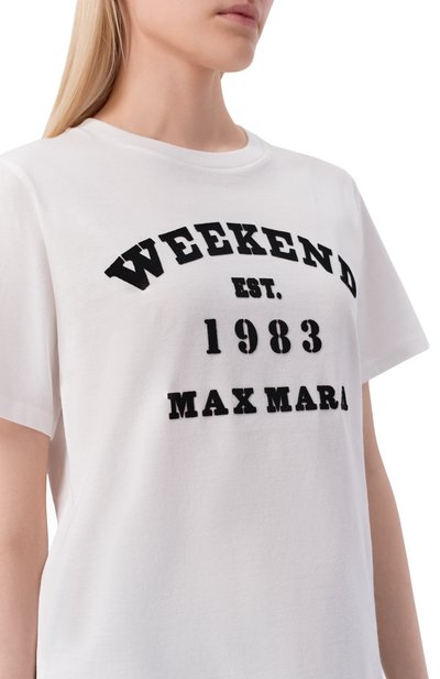 Хлопковая футболка WEEKEND MAX MARA, арт. TENUE, фото 5