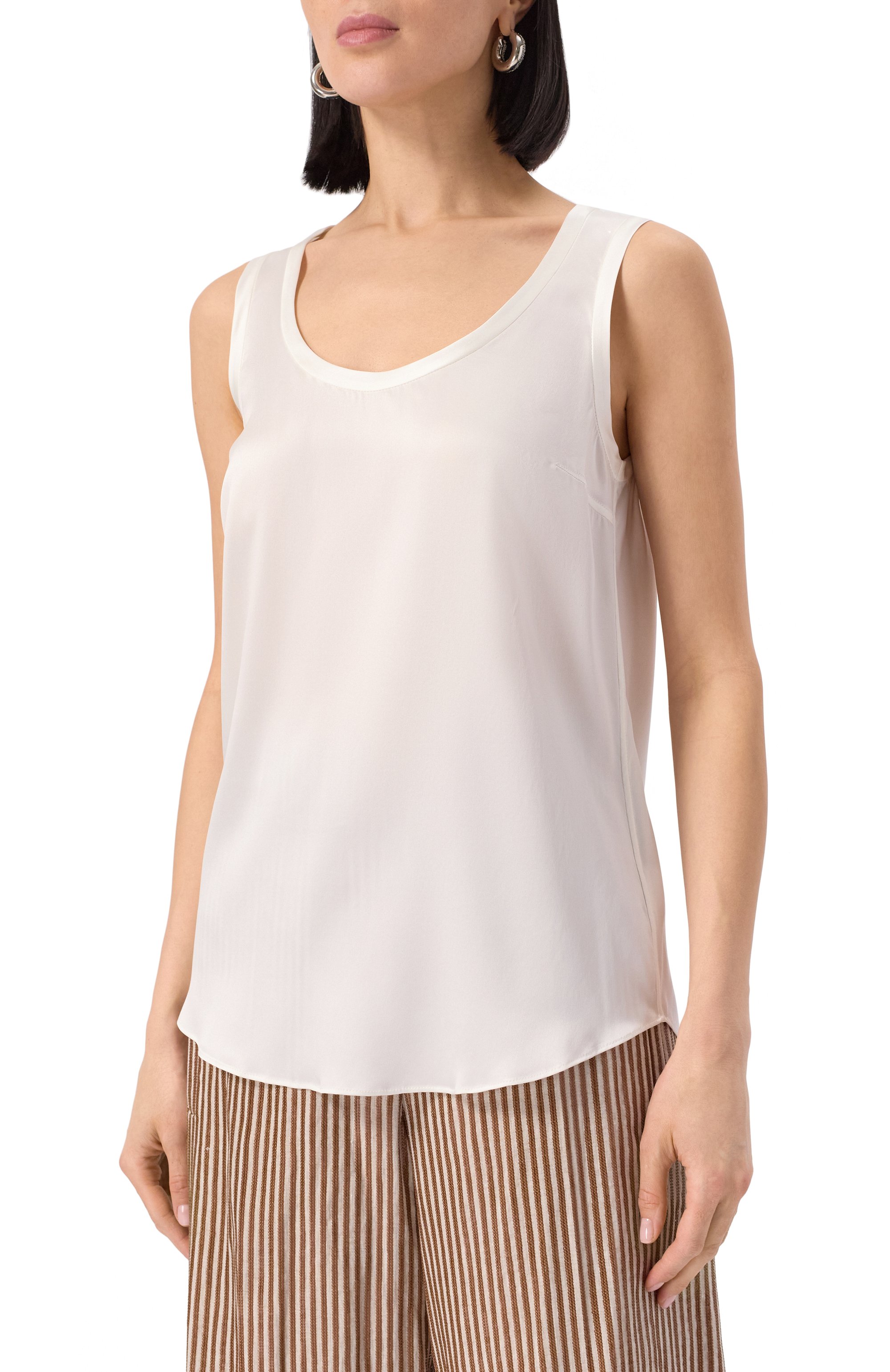 Атласный топ BRUNELLO CUCINELLI, арт. MPC59E0600, фото 3